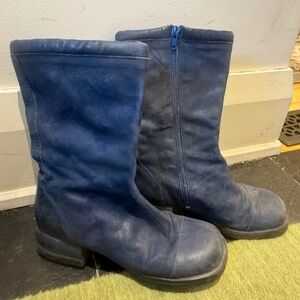 Blue Fluevog boots